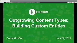 Outgrowing Content Types: Building Custom Entities