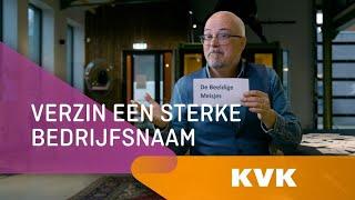 Verzin je bedrijfsnaam als een pro | KVK