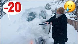 FREEZING COLD IN ALBERTA November 2024| my friend first time experienced snow storm|sarah buyucan