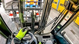 POV unloading truck myself in Großmarkt Dortmund Germany 