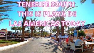 TENERIFE SOUTH - THIS IS PLAYA DE LAS AMERICAS TODAY 