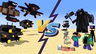 Minecraft Mobs : ASTRO JUGGERNAUT & SKIBIDI DESTRUCTOR VS TITAN CAMERAMAN - Minecraft Animation