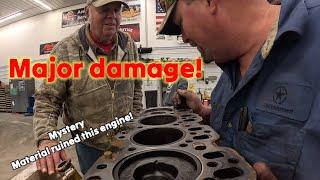 Who knew some foreign material could do so much damage to an engine | Deere 450G 4045T part 2