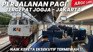 TERCEPAT DARI JOGJA KE JAKARTA DI WAKTU PAGI‼️Naik KA Argo Lawu Kereta Eksekutif Termewah