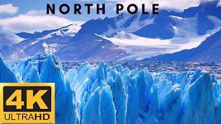 4K North Pole Relaxing & Meditating Music Video  #Relax #Meditate #Glacier #Poles #4K