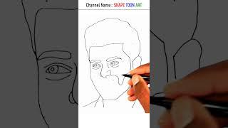 Happy Birthday Thalapathy Vijay drawing easy - How to draw actor vijay drawing for his birthday