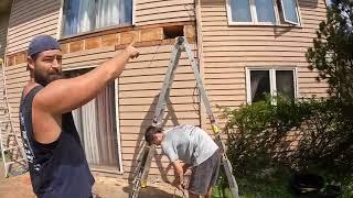 How to install a ledger board when the house doesn't have a rim joist (DTT2Z w/ 1/2" threaded rod)