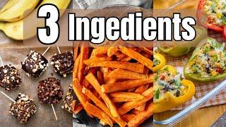 5 Quick & Easy 3 Ingredient Recipes!