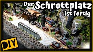 Diorama: Schrottplatz mit Landschaftsbau. [#202] Modellbahn N