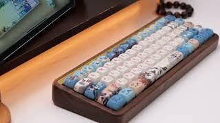 Akko MU01 Joy of Life Special Edition | Wireless Walnut Wooden Keyboard