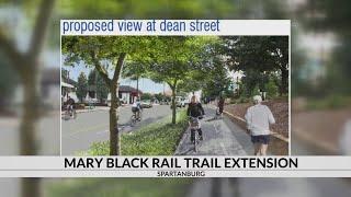 Rail Trail extension includes 'first in SC' bike lane