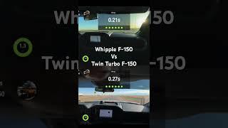 Little launch test Whipple F-150 vs Twin Turbo F-150 at 3600’ elevation #coyotedirect #coyote #f150