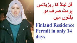 Finland Residence Permit only in 14 Days