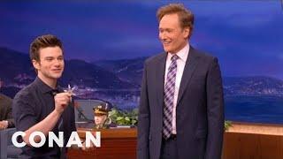 Chris Colfer & Conan Play Ninja Darts | CONAN on TBS