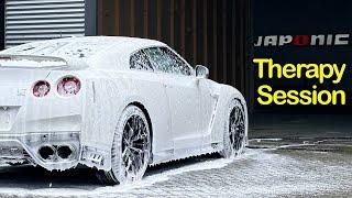Huge Foam Relaxing Moments with R35 GTR | Japonic