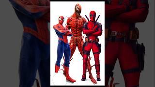 Spider-Man X Carnage and Deadpool fusion