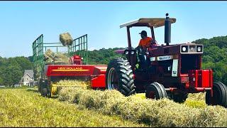 Making MASSIVE 1st Cut Hay Crop!!!!  (Baling Hay with NH 316)