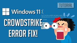 How To FIX CrowdStrike Blue Screen Death (BSOD) Error csagent.sys