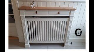 Beautiful radiator cover with oak drawers