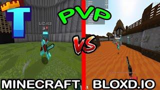 MINECRAFT vs BLOXD.IO PVP !? || Bloxd.io