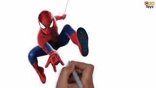 Spider-Man Drawing Art - Marvel Spider Man Character Drawing new art