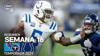 Tennessee Titans vs. Indianapolis Colts | Resumen NFL en español - Semana 16 | NFL Highlights 2024