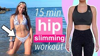 how to SLIM DOWN your HIPS | at home hip slimming workout