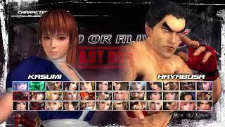 Kasumi Vs Kazuya Mishima in Dead or Alive 5, but the setting is changed into Tekken 8