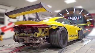 Porsche 992 GT3 RS feat. FULL Akrapovic Limited Edition exhaust | 340km/h DYNO Pulls & Engine Sounds