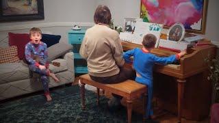 Grandsons Making Music with Grandma