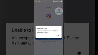 Unable to log in instagram #shorts #instagram #featuretech