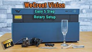 Einfache Rotationseinrichtung - WeCreat Vision #wecreate #rotary #laser #lasergravur #glasgravur