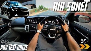 2024 KIA SONET HTX | 1.5L 114BHP | KIA SONET 2024 POV | POV Drive#49 | REV GEARSHIFT #kiasonet #kia