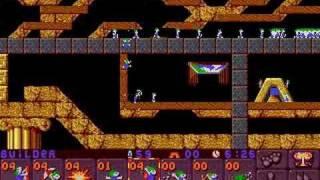 Lemmings 2 (PC) classic lvl 7: all saved (hard way)