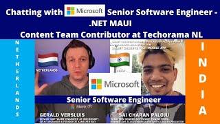 Chatting with Gerald Versluis- Microsoft Senior Software Engineer- .NET MAUI | Content Creator