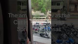 View from the Cat House in Eureka Springs Arkansas #motorcycle #harleydavison #indian