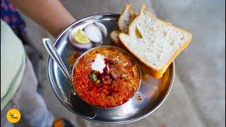 Most Famous Laxmi Misal Bread In Kolhapur Rs. 60/- Only l Kolhapur Street Food