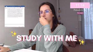 STUDY WITH ME: método pomodoro (25' estudio + 5' descanso), sin música || Ana Blanca