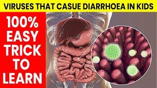 Trick to remember Viruses that cause diarrhoea in kids | Learning With Khan