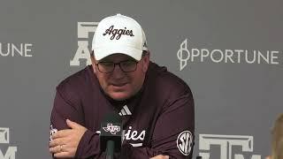 Mike Elko discusses Texas A&M's loss at Auburn