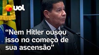 Mourão sobre operação da PF autorizada por Moraes: ‘Nem Hitler ousou isso’