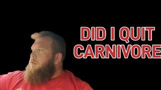 DID I QUIT CARNIVORE.... CHANNEL UPDATE VIDEO #carnivorediet