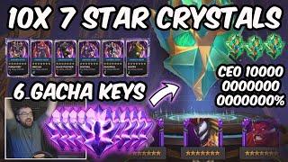 10x 7 Star Crystal Opening + 6 Guardians Keys - CEO 10000000000% - Marvel Contest of Champions