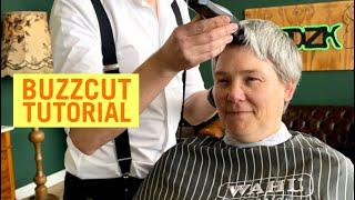 How to Do a Perfect Buzzcut on Grey Hair | Step-by-Step beginner HAIRCUT Tutorial