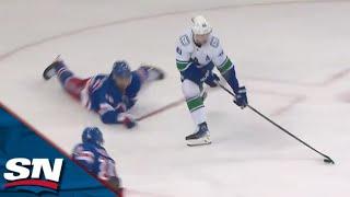 Canucks' Elias Pettersson And Nils Höglander Deliver Back-To-Back Highlight-Reel Goals Vs. Rangers