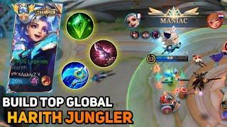 LICIN PARAH‼️4570 MATCH‼️TOP GLOBAL HARITH‼️BEST BUILD & EMBLEM HARITH JUNGLER TERSAKIT 2024‼️