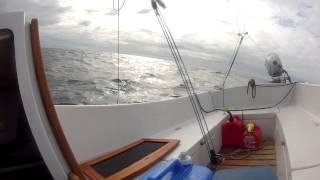 Rough cut - Crossing Strait of Juan de Fuca from inside a Sage 17's cabin