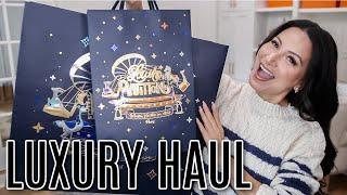 LOUIS VUITTON + GUCCI HAUL *The New LV Holiday Packaging* | LuxMommy