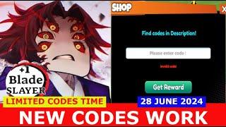 *NEW CODES*[Breath] +1 Blade Slayer [UPD] ROBLOX | LIMITED CODES TIME | JUNE 28, 2024