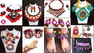 12 Handmade Navratri Jewelry Making !! Necklace, Baloya, Finger ring |DIY Traditional Ornaments idea